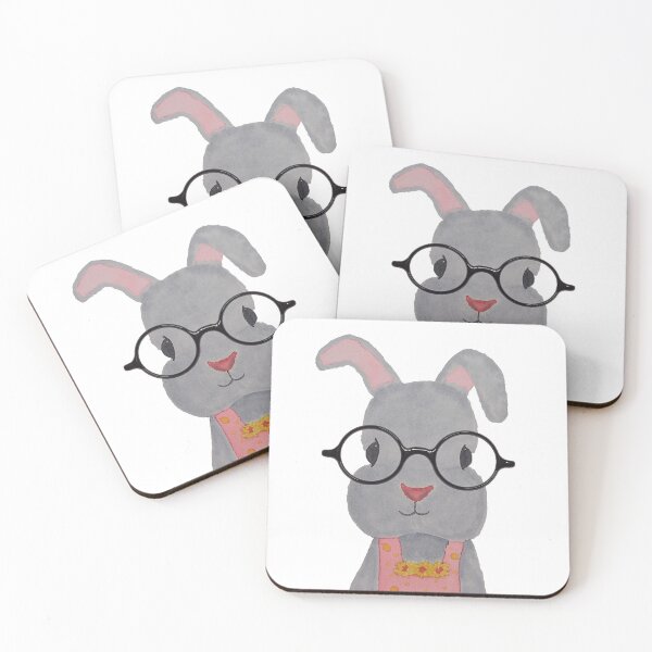 Item preview, Bunny in Glasses designed and sold by WallaceColor.