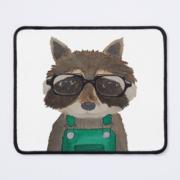 Item preview, Racoon in Glasses designed and sold by WallaceColor.