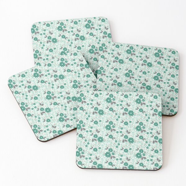 Item preview, Delicate Mint Floral Seamless Pattern designed and sold by Sharon Schwalbe.