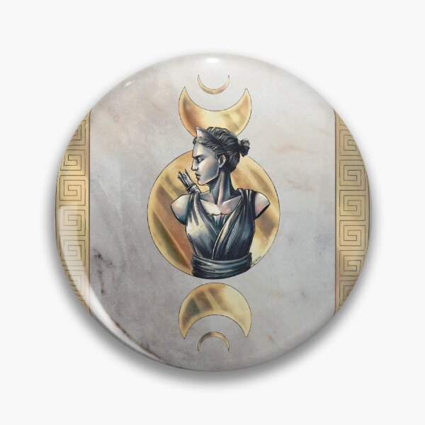 Item preview, Artemis Moon Goddess Marble Gold designed and sold by I-Am-Daley.