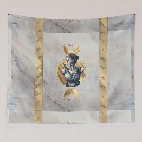 Item preview, Artemis Moon Goddess Marble Gold designed and sold by I-Am-Daley.