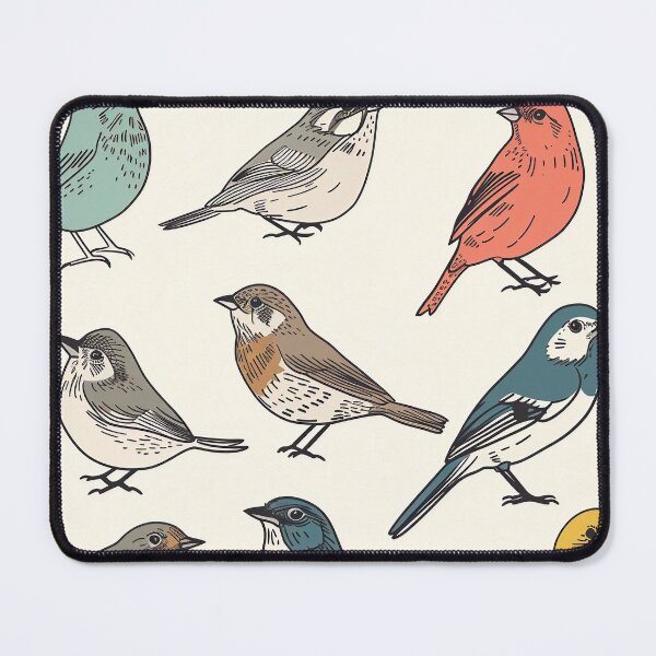 Item preview, Tiled Birds Pattern designed and sold by dcrc.