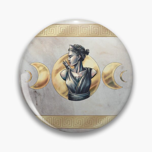 Item preview, Artemis Moon Goddess Marble Gold designed and sold by I-Am-Daley.