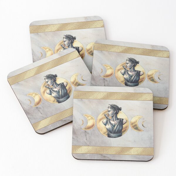 Item preview, Artemis Moon Goddess Marble Gold designed and sold by I-Am-Daley.