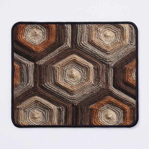 Item preview, Warm Tones Geometric Knit: Cozy Hexagon Pattern for Home and Apparel designed and sold by David Balzen.