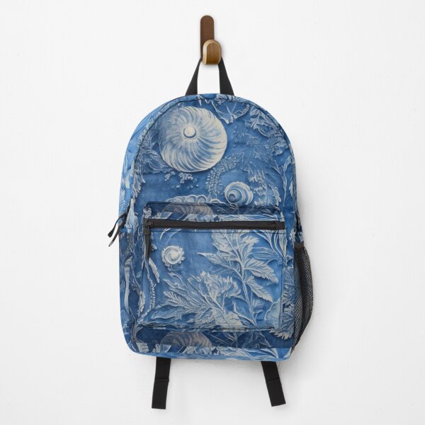 Item preview, Antique Toile de Ammonite in Soft Denim Blue designed and sold by Shelly Little.