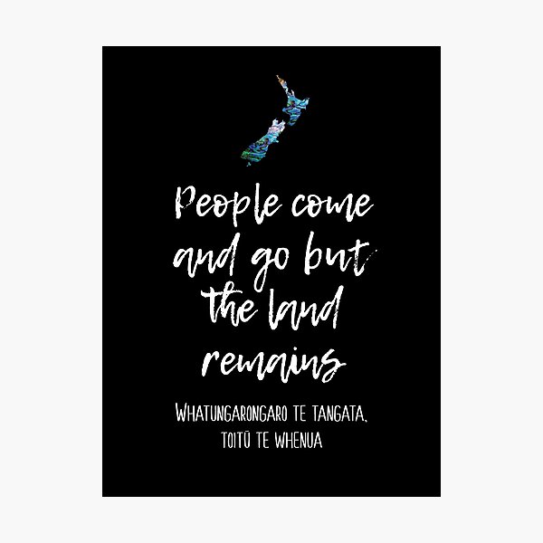 Item preview, NEW ZEALAND LAND REMAINS QUOTE PAUA designed and sold by Madjack Tees Kiwi SuperStore.