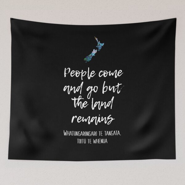 Item preview, NEW ZEALAND LAND REMAINS QUOTE PAUA designed and sold by Madjack Tees Kiwi SuperStore.