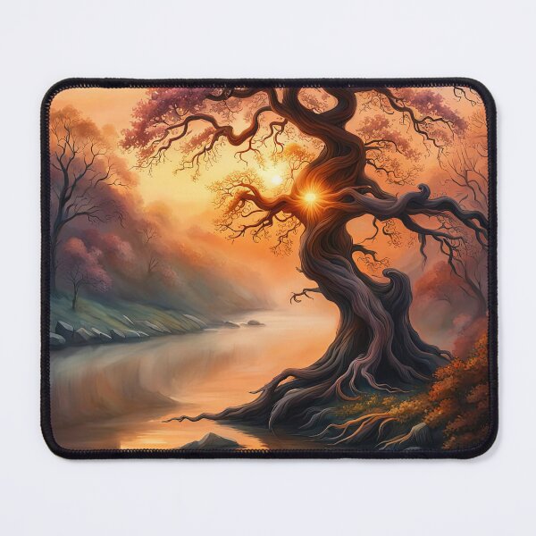 Item preview, Dawn on the Riverbank designed and sold by Kallak-AI-Art.