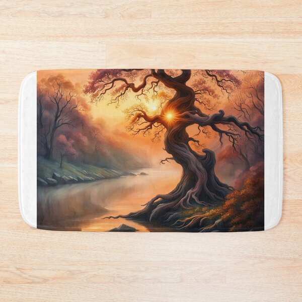 Item preview, Dawn on the Riverbank designed and sold by Kallak-AI-Art.