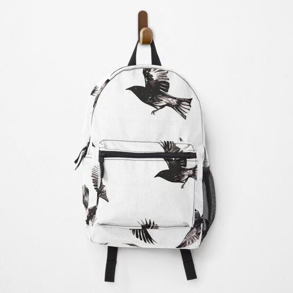 Item preview, Tiled Black and White Bird Pattern designed and sold by dcrc.
