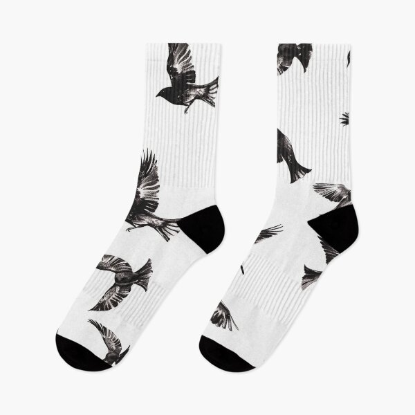 Aperçu de l'œuvre Motif d'oiseau noir et blanc en mosaïque créée et vendue par dcrc.