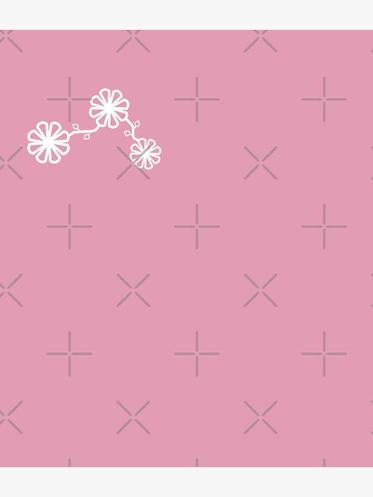 Thumbnail 3 of 3, Backpack, Flower Design Chalk Texture Pink Background designed and sold by CarlaBaremb.
