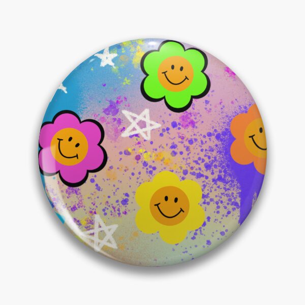 Item preview, Graffiti flowers with stars designed and sold by j-artcreations5.
