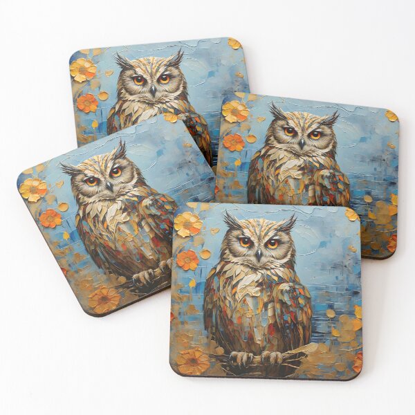 Item preview, Owl and flowers designed and sold by enhan.