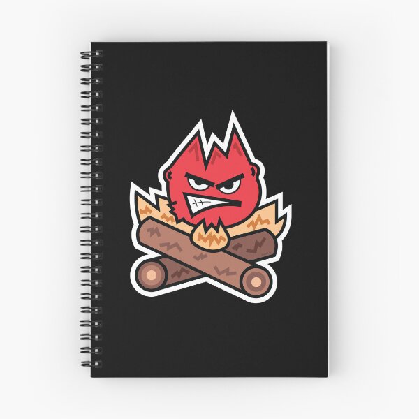 Item preview, Heated angry camp fire face with furious flames designed and sold by doseofwin.