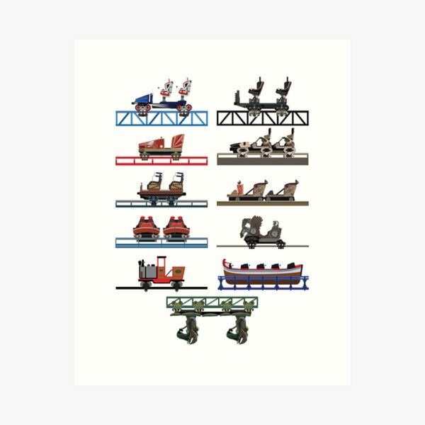 Item preview, Europa Park Coaster Cars Design 2024 - Now With Voltron! designed and sold by CoasterMerch.