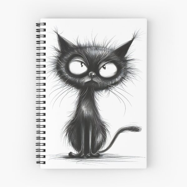 Item preview, Bored  Black Cat designed and sold by prettykaler.