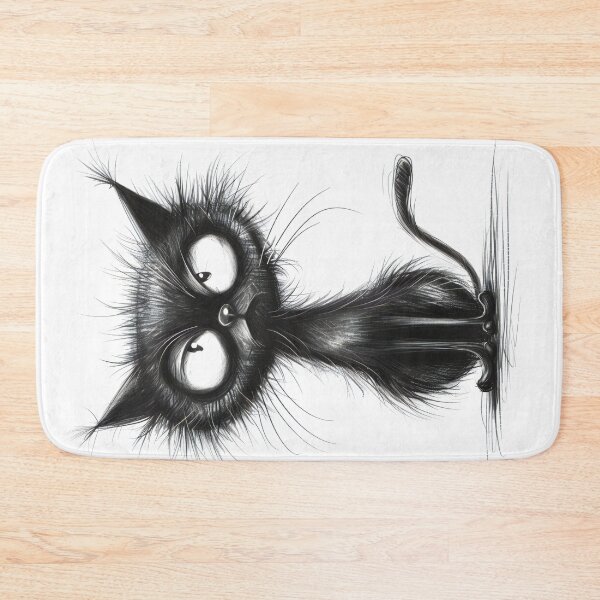 Item preview, Bored  Black Cat designed and sold by prettykaler.