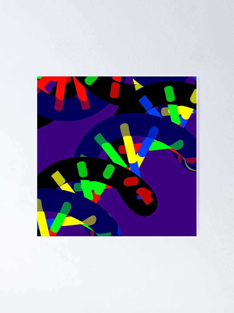 Thumbnail 1 of 3, Poster, DNA Candy Abstract #31 designed and sold by Kightleys.