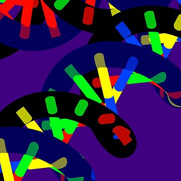 Artwork thumbnail, DNA Candy Abstract #31 by Russell Kightley