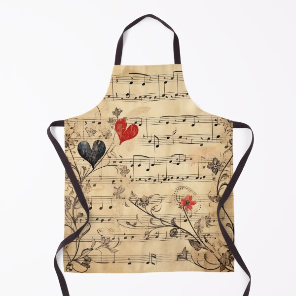 Item preview, Melody of the Heart: Vintage Sheet Music with Valentine's Floral and Heart Accents designed and sold by David Balzen.