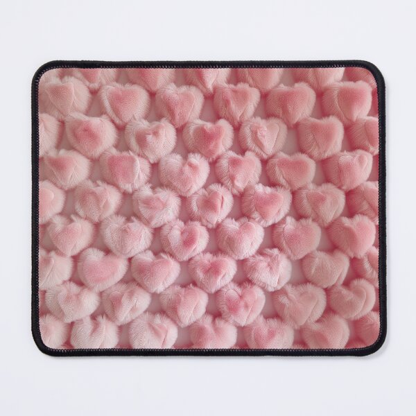 Artikelvorschau, Flauschige rosa Herzen entworfen und verkauft von ColorLightLab.