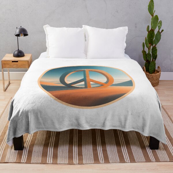 Item preview, Sign of peace standing middle of the Desert in surreal isolation. designed and sold by HEMRO.