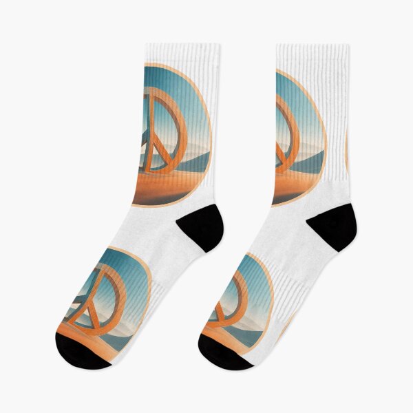 Item preview, Sign of peace standing middle of the Desert in surreal isolation. designed and sold by HEMRO.