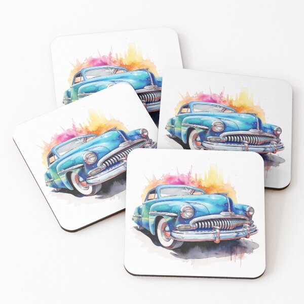 Item preview, 1949 Mercury Eight Classic Car Watercolor Print designed and sold by StefNomadLife.