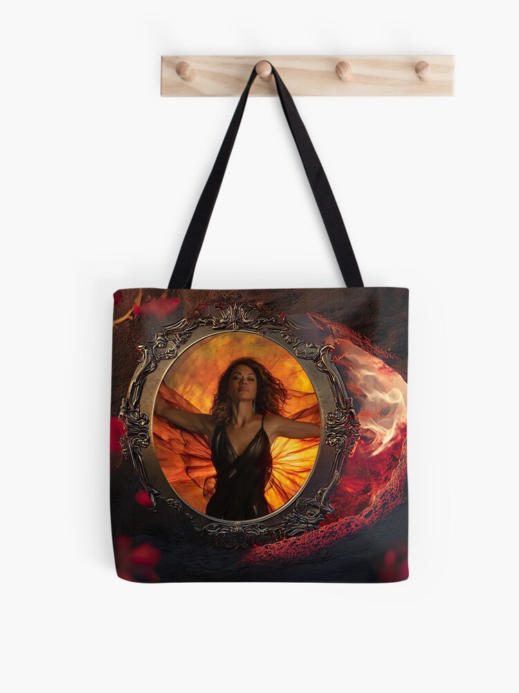 Thumbnail 1 of 2, Tote Bag, Flame Lily: A Love Letter to the Scarlet Women Whose Spirits Refuse to Break (2024 Anniversary Edition) designed and sold by rebecka.