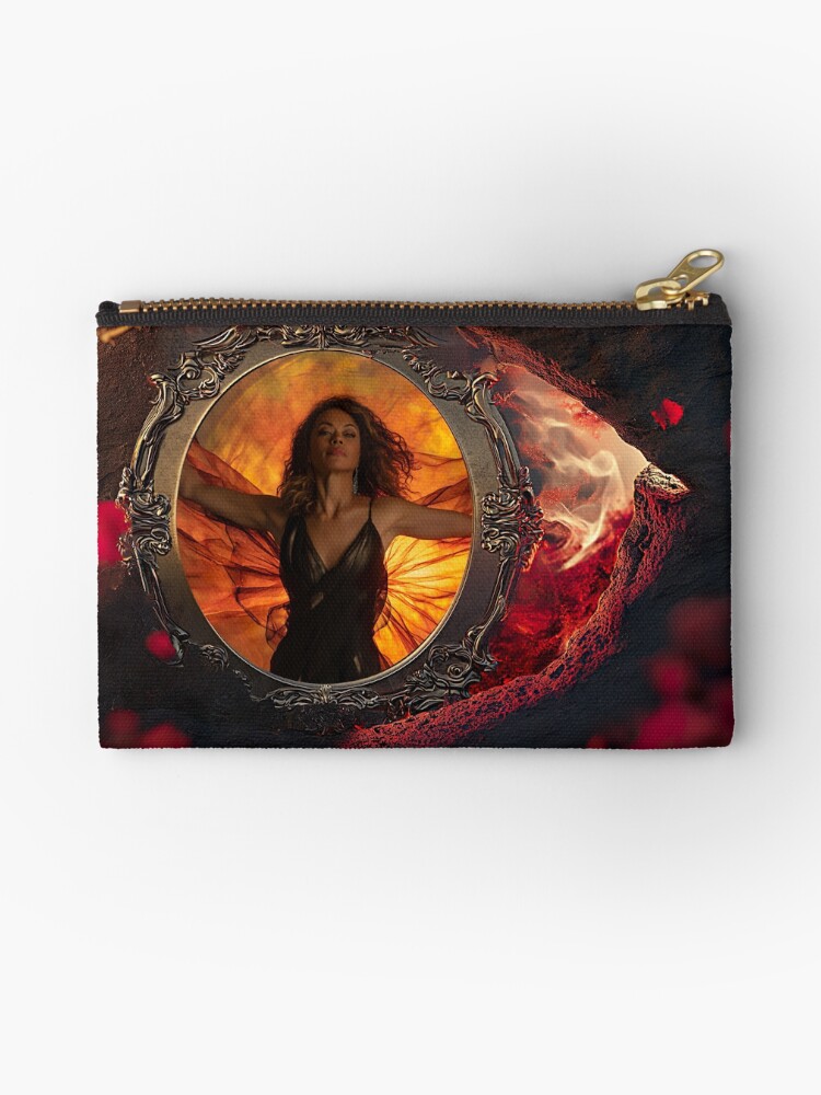 Thumbnail 1 of 4, Zipper Pouch, Flame Lily: A Love Letter to the Scarlet Women Whose Spirits Refuse to Break (2024 Anniversary Edition) designed and sold by rebecka.