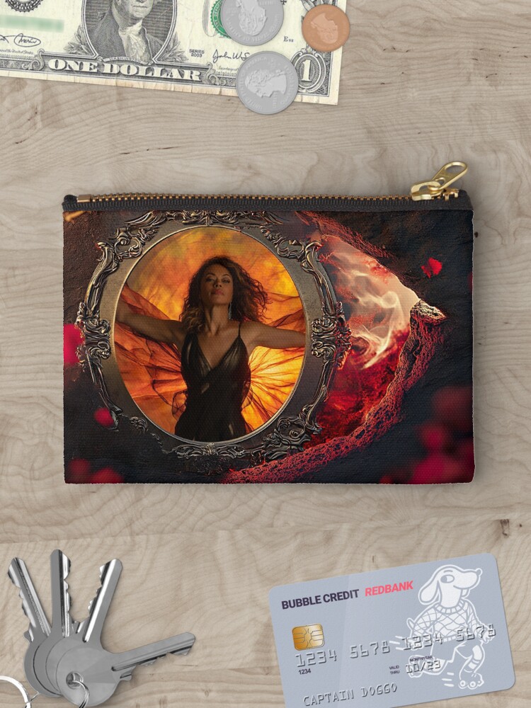 Thumbnail 3 of 4, Zipper Pouch, Flame Lily: A Love Letter to the Scarlet Women Whose Spirits Refuse to Break (2024 Anniversary Edition) designed and sold by rebecka.