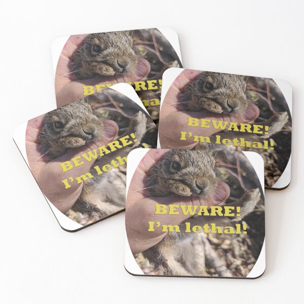 Item preview, Trapped Rabbit - "Beware! I'm lethal!" caption designed and sold by Arcane Botanica.