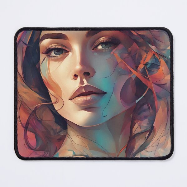 Item preview, Abstract watercolor portrait of a beautiful woman designed and sold by JustInspireMe.