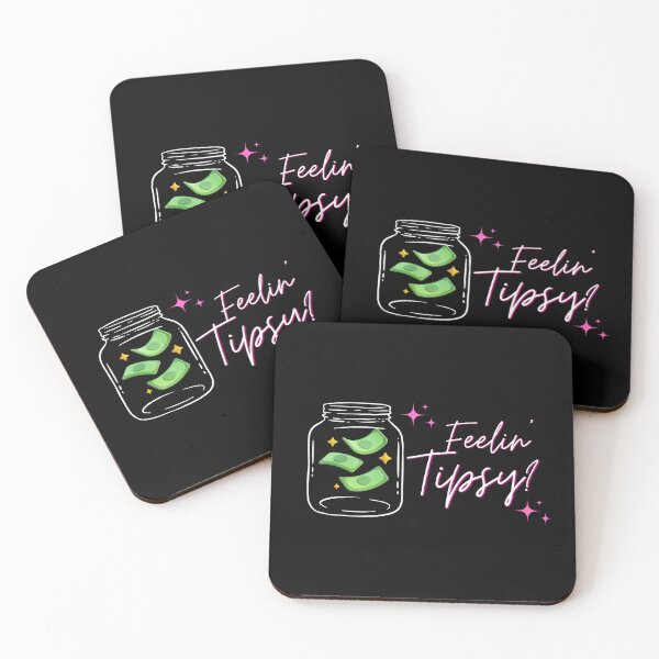 Item preview, Feelin' Tipsy Tip Money Jar designed and sold by tumbleweedphoto.
