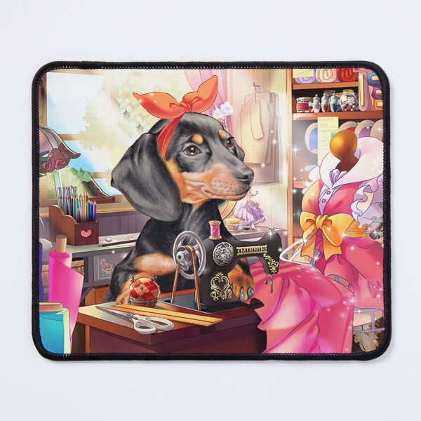 Item preview, Adorable Dachshund Tailor - Sewing Room designed and sold by Clitus.