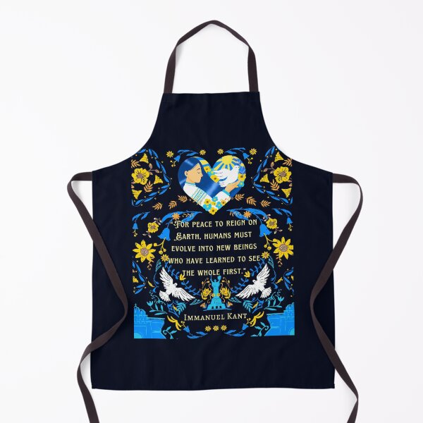 Item preview, Immanuel Kant quote: For peace to reign on Earth, humans must evolve into new beings who have learned to see the whole first. designed and sold by artbleed.