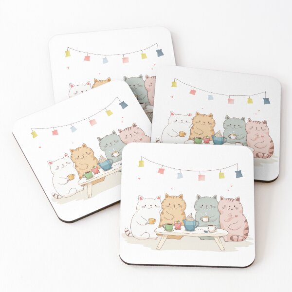 Item preview, Kitty Tea Party designed and sold by GobbleGoblin.