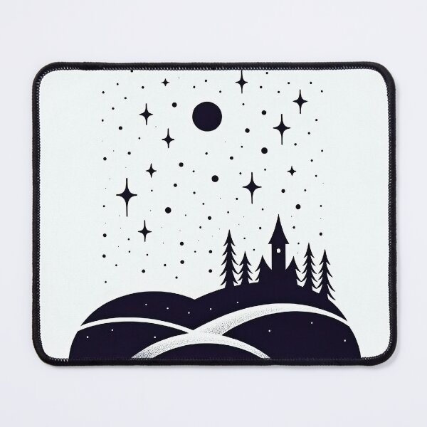 Item preview, Enchanted Night Over Whimsical Castle designed and sold by SunkenCost.