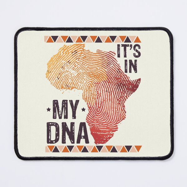 Item preview, It's in My DNA | Orange African Map with Fingerprint designed and sold by PearlMoonGrapes.