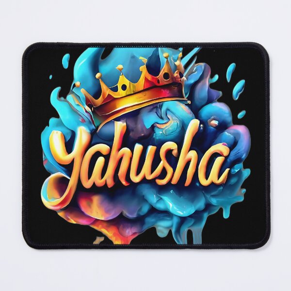 Item preview, Yahusha - Crown The King - Vibrant Christian Hebrew Artwork designed and sold by Narrow-Path.