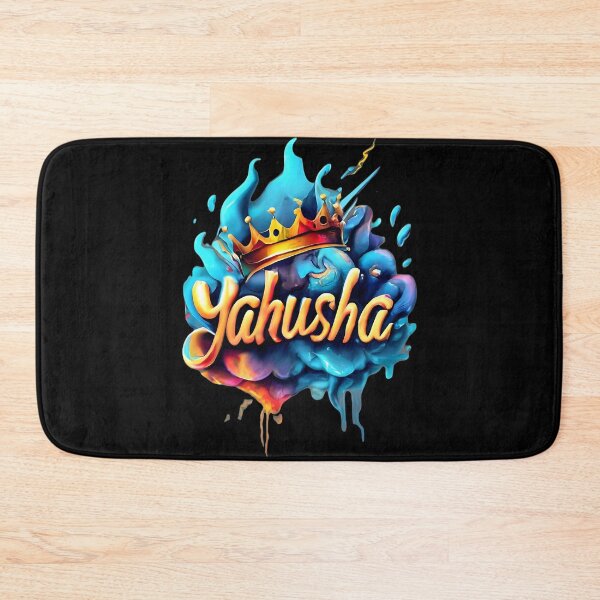 Item preview, Yahusha - Crown The King - Vibrant Christian Hebrew Artwork designed and sold by Narrow-Path.