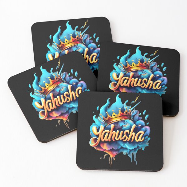Item preview, Yahusha - Crown The King - Vibrant Christian Hebrew Artwork designed and sold by Narrow-Path.