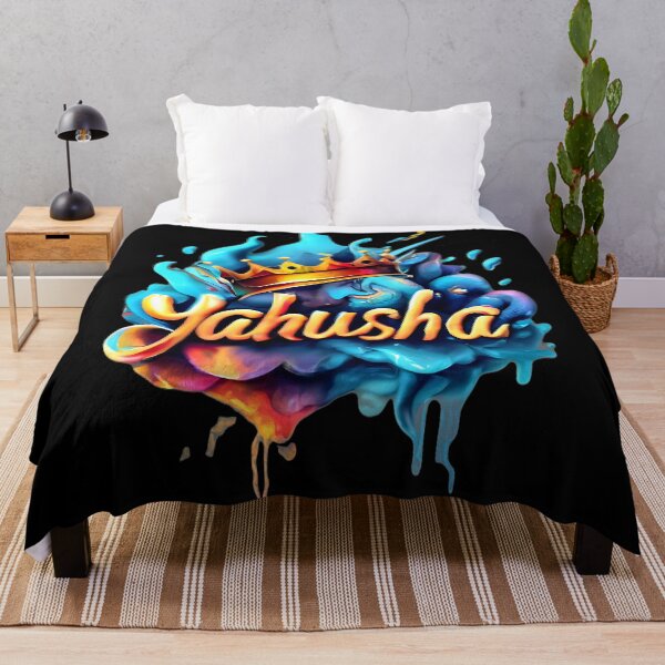 Item preview, Yahusha - Crown The King - Vibrant Christian Hebrew Artwork designed and sold by Narrow-Path.