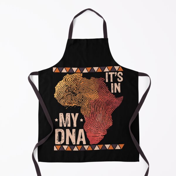Item preview, It's in My DNA | Orange African Map with Fingerprint - Black designed and sold by PearlMoonGrapes.