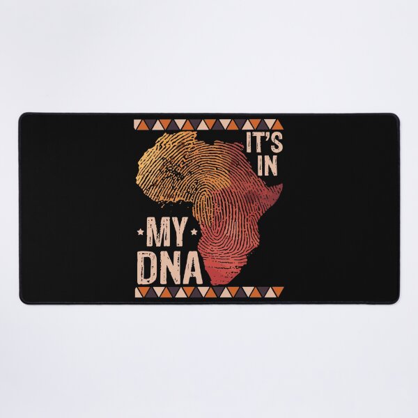 Item preview, It's in My DNA | Orange African Map with Fingerprint - Black designed and sold by PearlMoonGrapes.