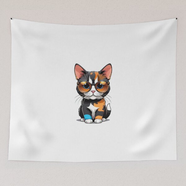 Item preview, Cute cat tortie wear sunglasses  designed and sold by KorArtStudio.