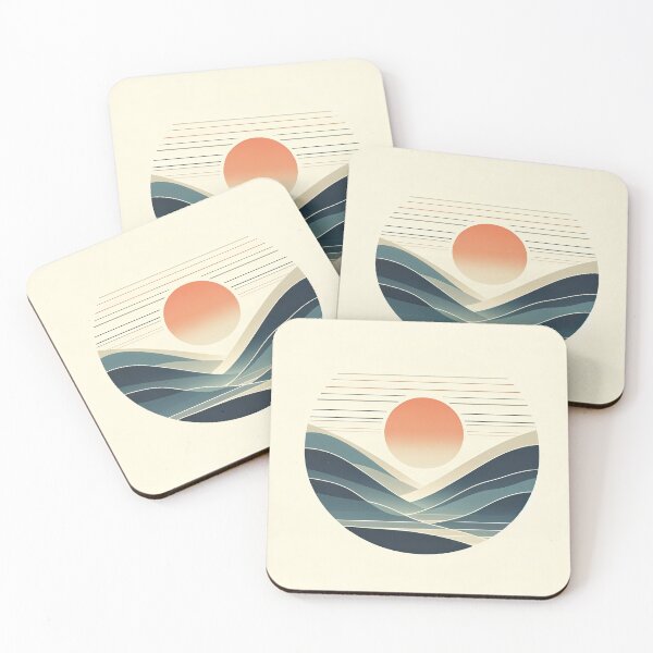 Item preview, Dawn Over Abstract Peaks designed and sold by SunkenCost.