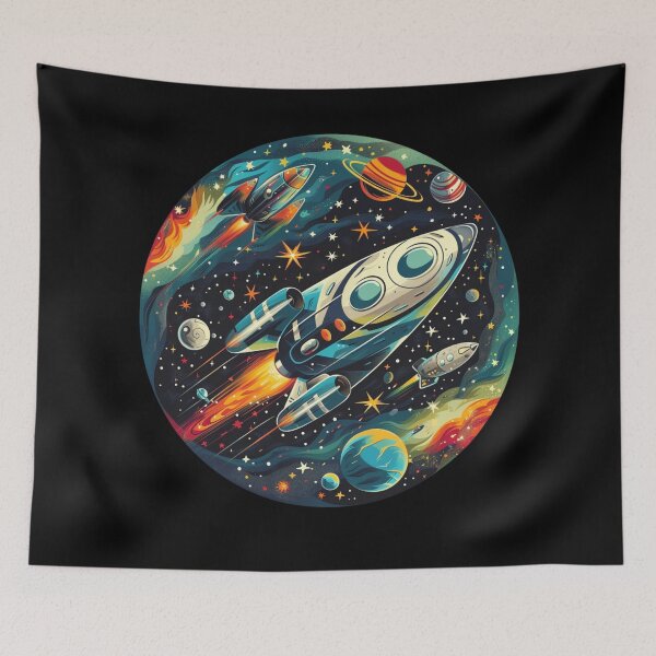Item preview, Espacio y naves espaciales designed and sold by Myra365Art.